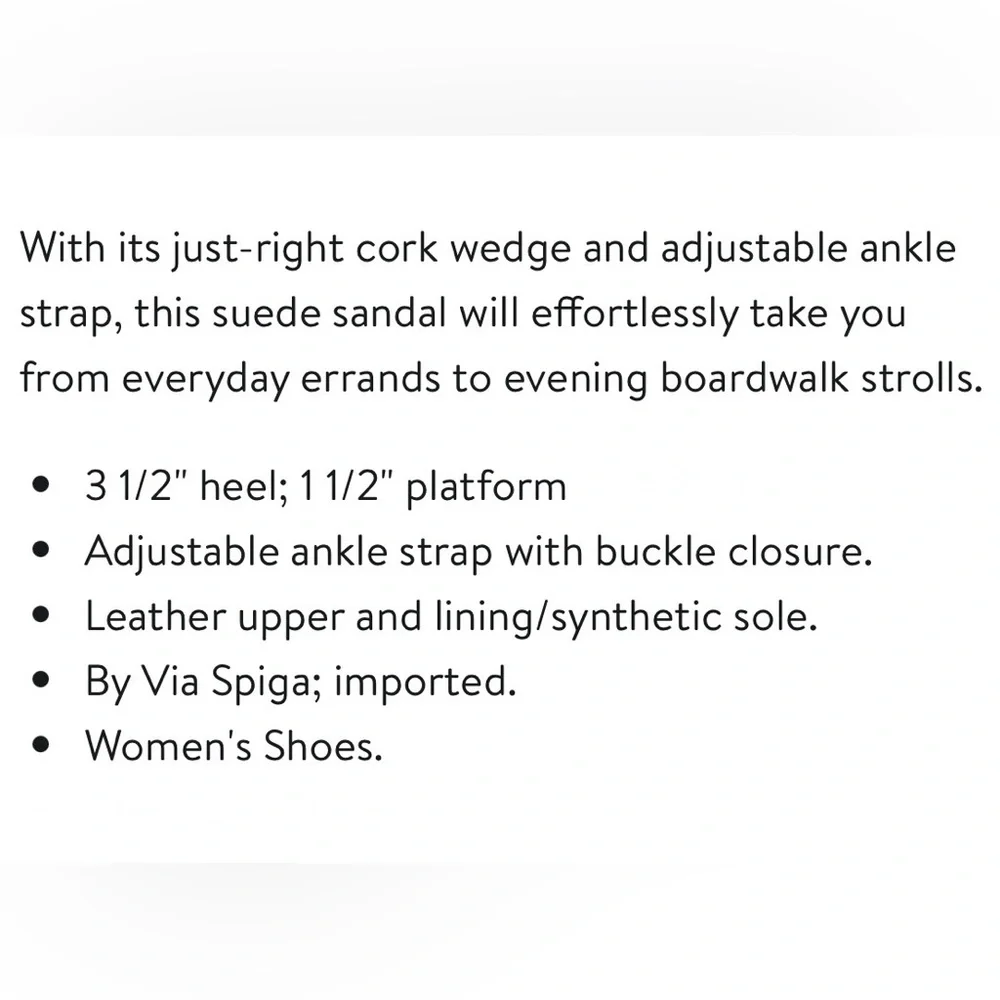 Via Spiga Kezia Brown Suede Platform Wedge Sandals Women’s 9.5 - Picture 11 of 11